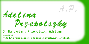 adelina przepolszky business card